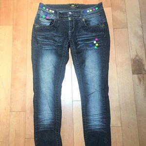 Skinny jeans-dark wash